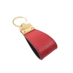 جاکلیدی چرمی مدل کیارا رنگ قرمز با پس زمبنه سفید