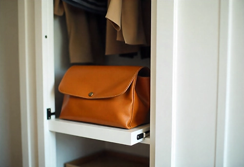 کیف چرمی داخل کاور و کمد