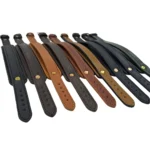 کالکشن دستبند های چرمی دوبل بزرگسال در رنگبندی کامل از زاویه بغل