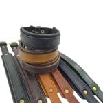 کالکشن دستبند های چرمی دوبل بزرگسال در رنگبندی کامل به صورت بسته شده