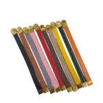 کالکشن رنگبندی دستبند های چرم لبتا روی بکگراند سفید