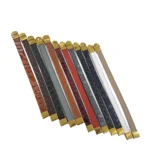 دستبند چرمی ساده در رنگبندی متنوع با پس زمینه سفید